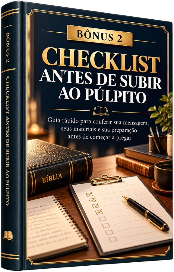 Capa do bônus Checklist Antes de Subir ao Púlpito