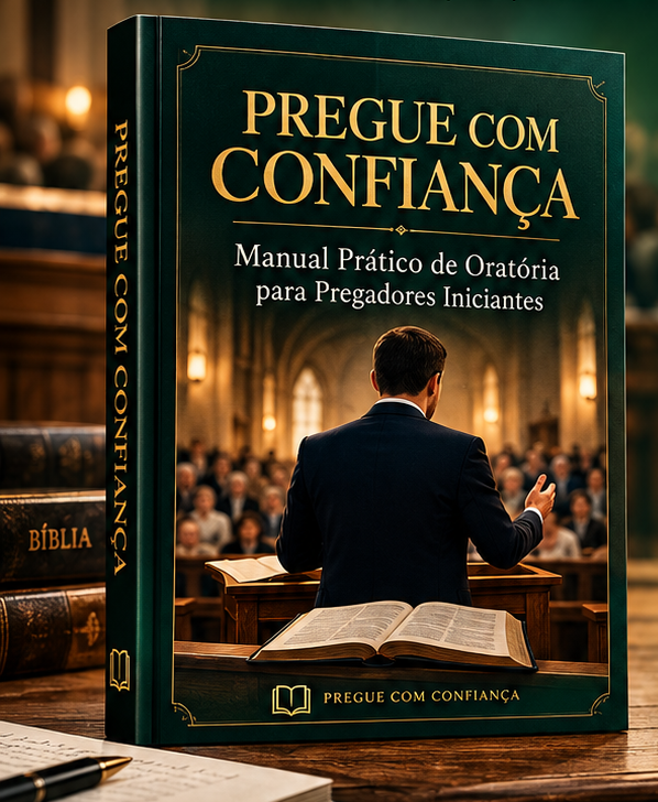 Capa do manual Pregue com Confiança — Manual Prático de Oratória para Pregadores Iniciantes